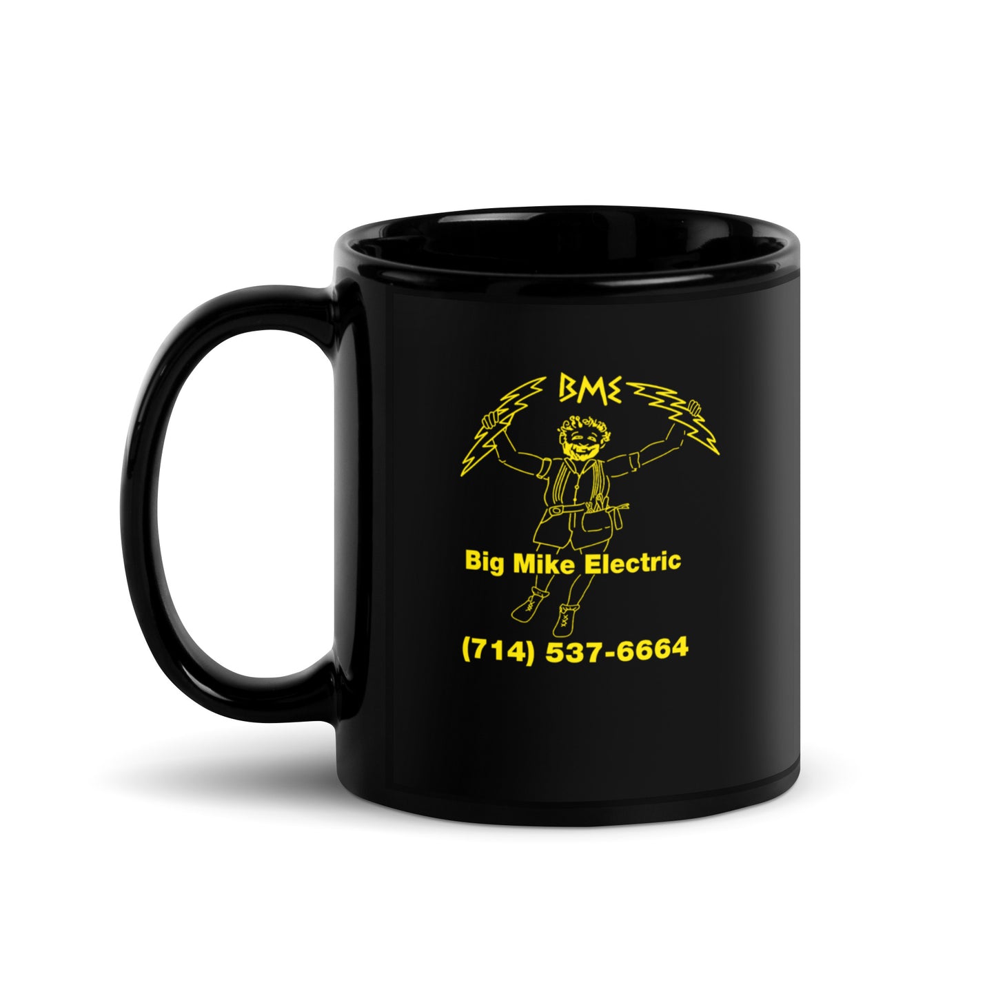 Logo Series BME "Big Mike Electric" Black Glossy Mug