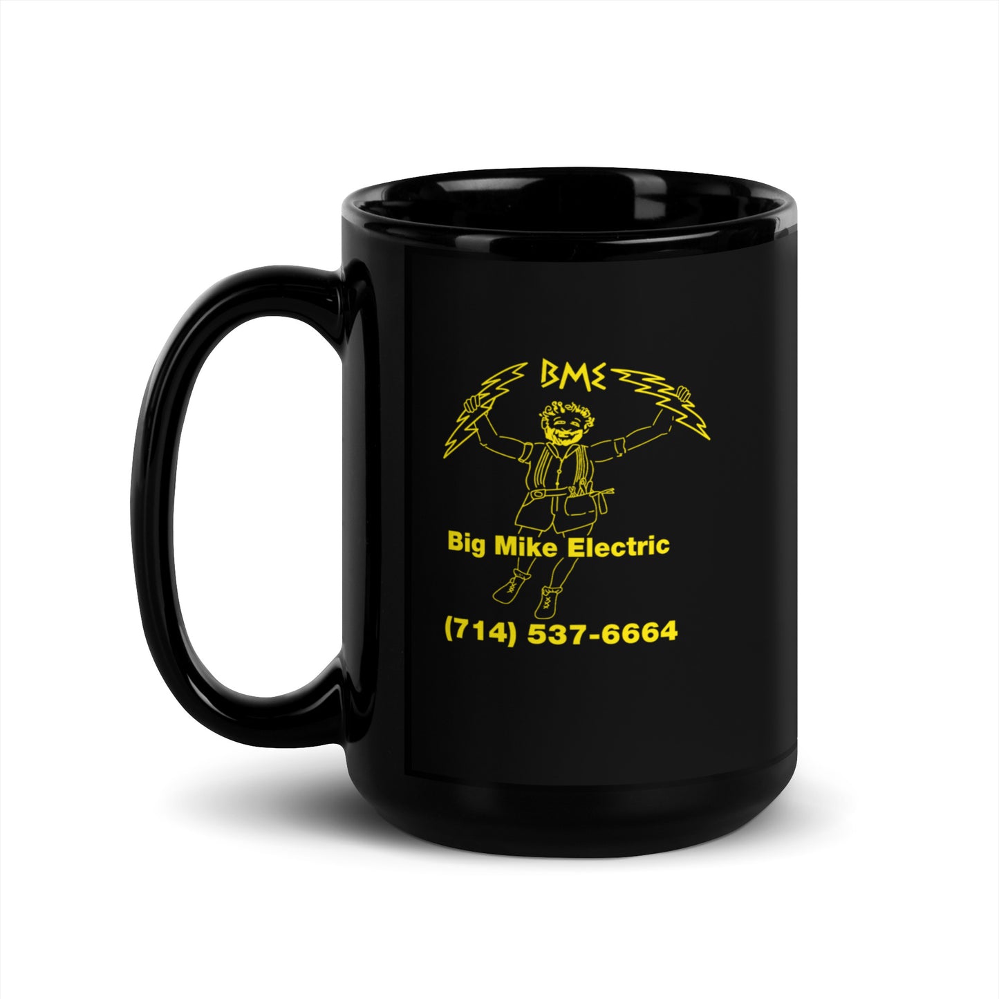 Logo Series BME "Big Mike Electric" Black Glossy Mug