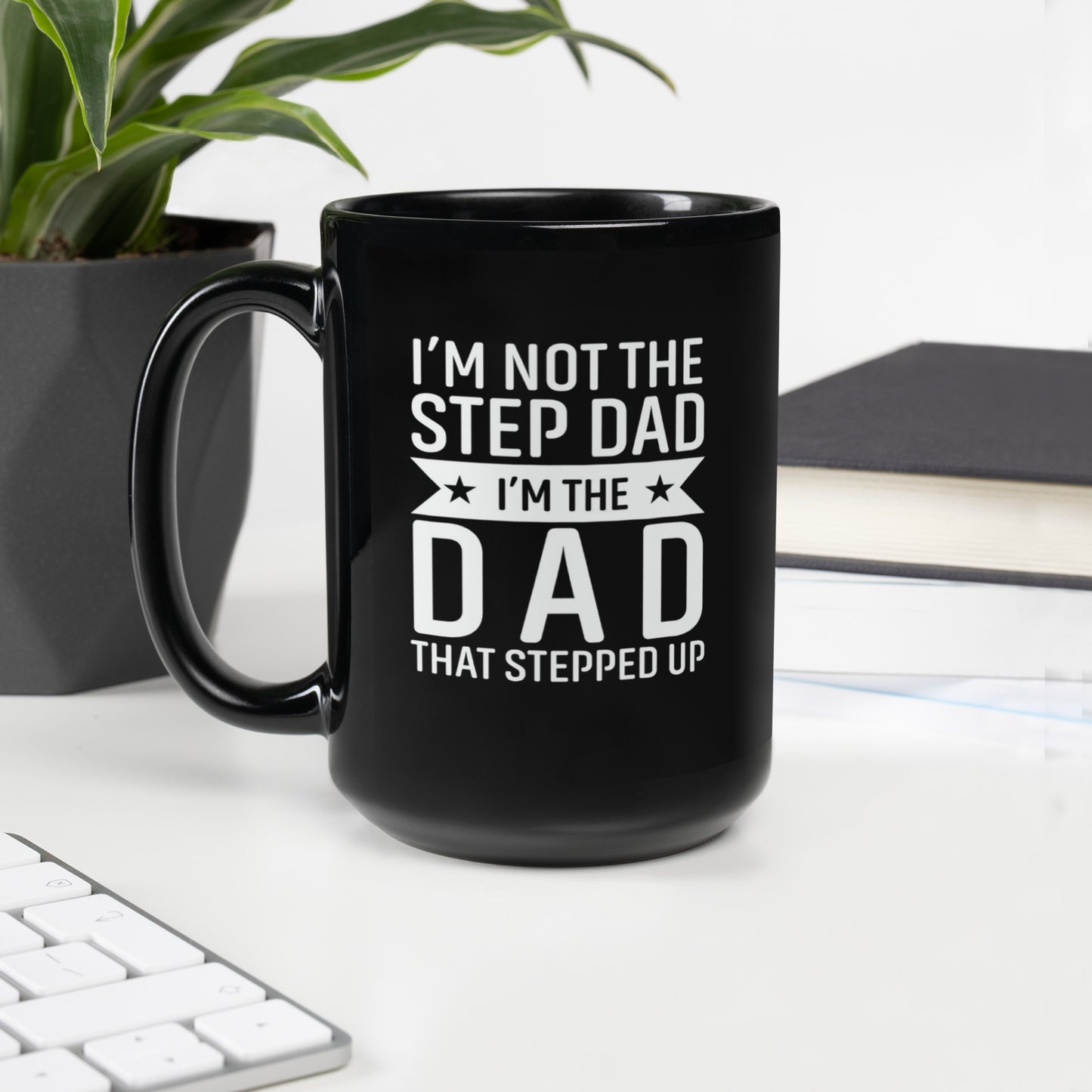 Dad #11 "I'M THE DAD" Black Glossy Mug