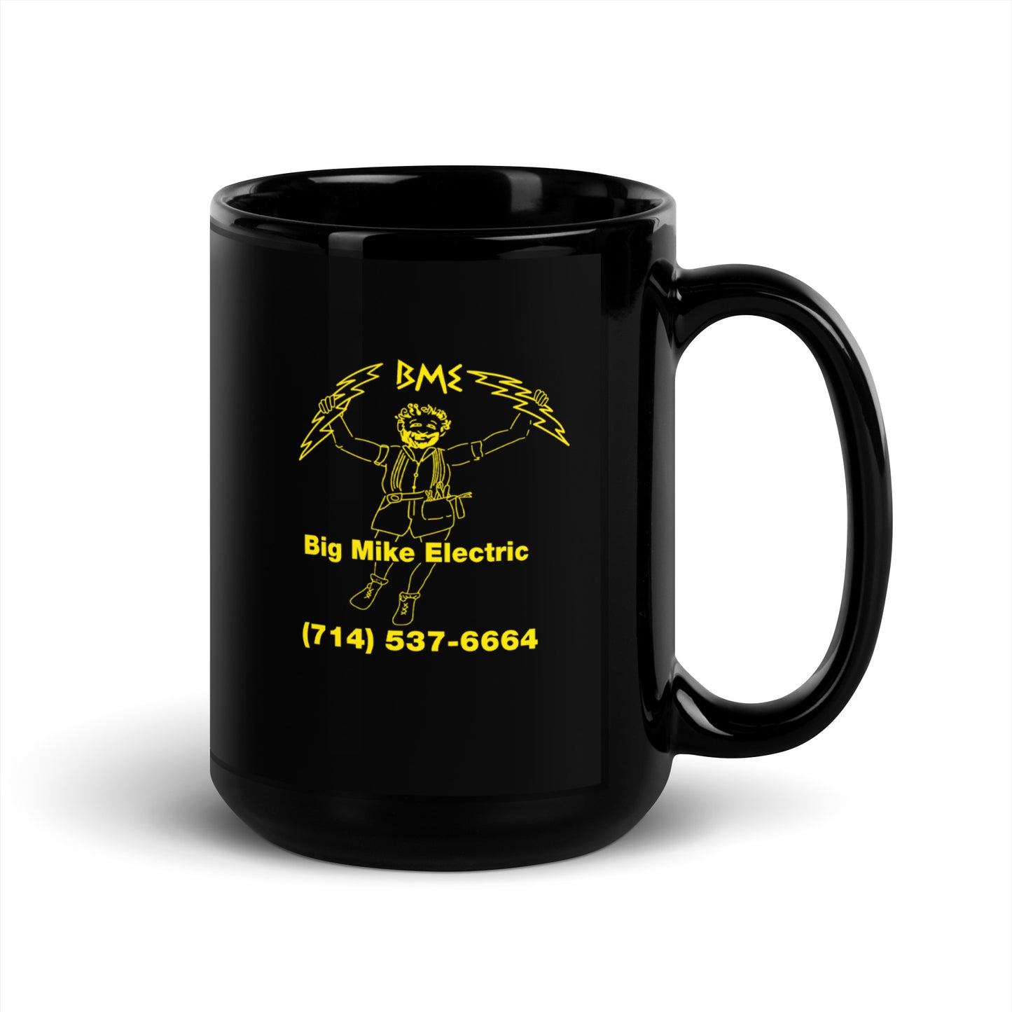 Logo Series BME "Big Mike Electric" Black Glossy Mug