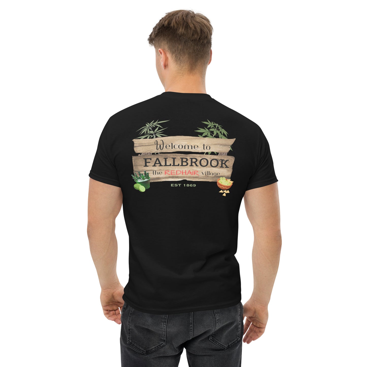 Nostalgia Series #02 "Welcome to FALLBROOK" Men's Classic Tee Short Sleeve