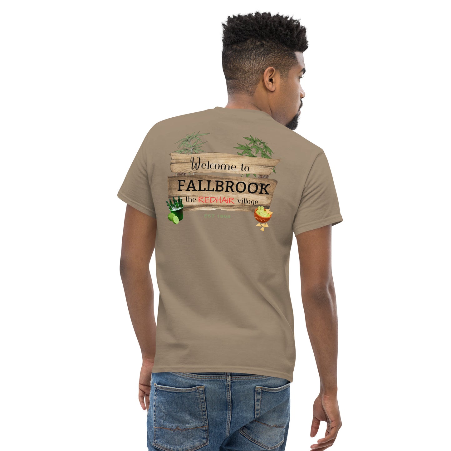 Nostalgia Series #02 "Welcome to FALLBROOK" Men's Classic Tee Short Sleeve