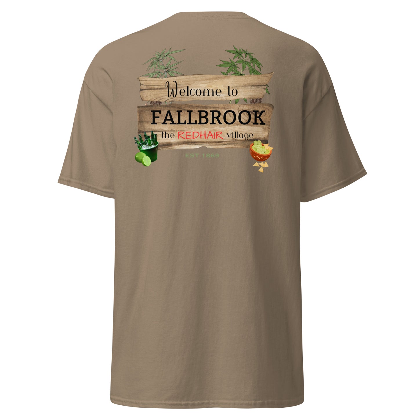 Nostalgia Series #02 "Welcome to FALLBROOK" Men's Classic Tee Short Sleeve