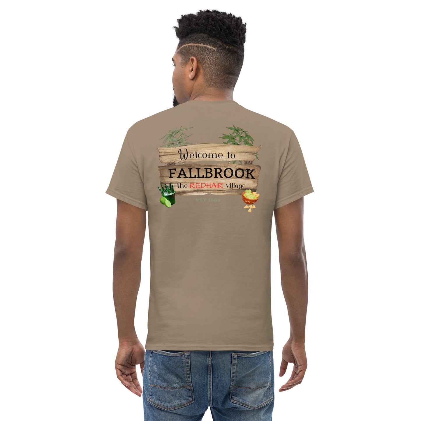 Nostalgia Series #02 "Welcome to FALLBROOK" Men's Classic Tee Short Sleeve