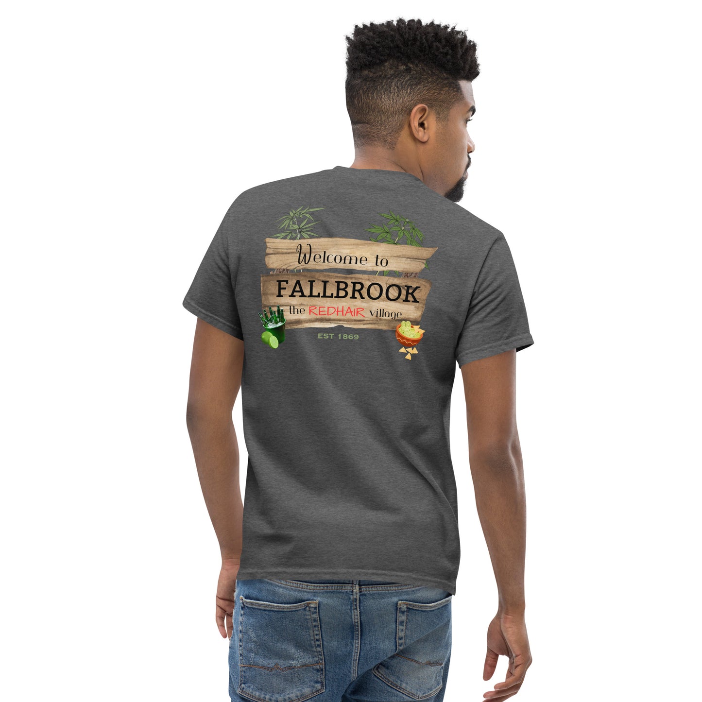 Nostalgia Series #02 "Welcome to FALLBROOK" Men's Classic Tee Short Sleeve