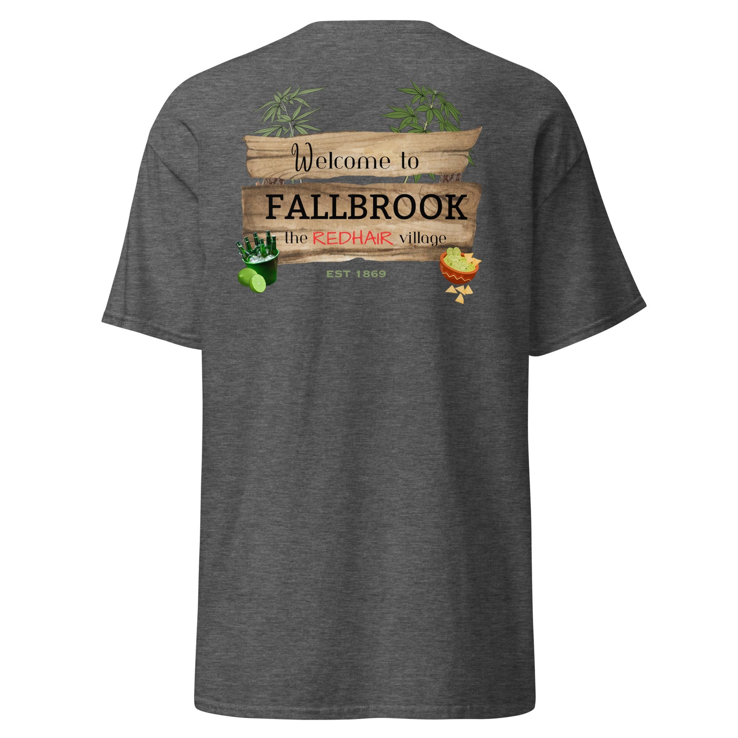 Nostalgia Series #02 "Welcome to FALLBROOK" Men's Classic Tee Short Sleeve