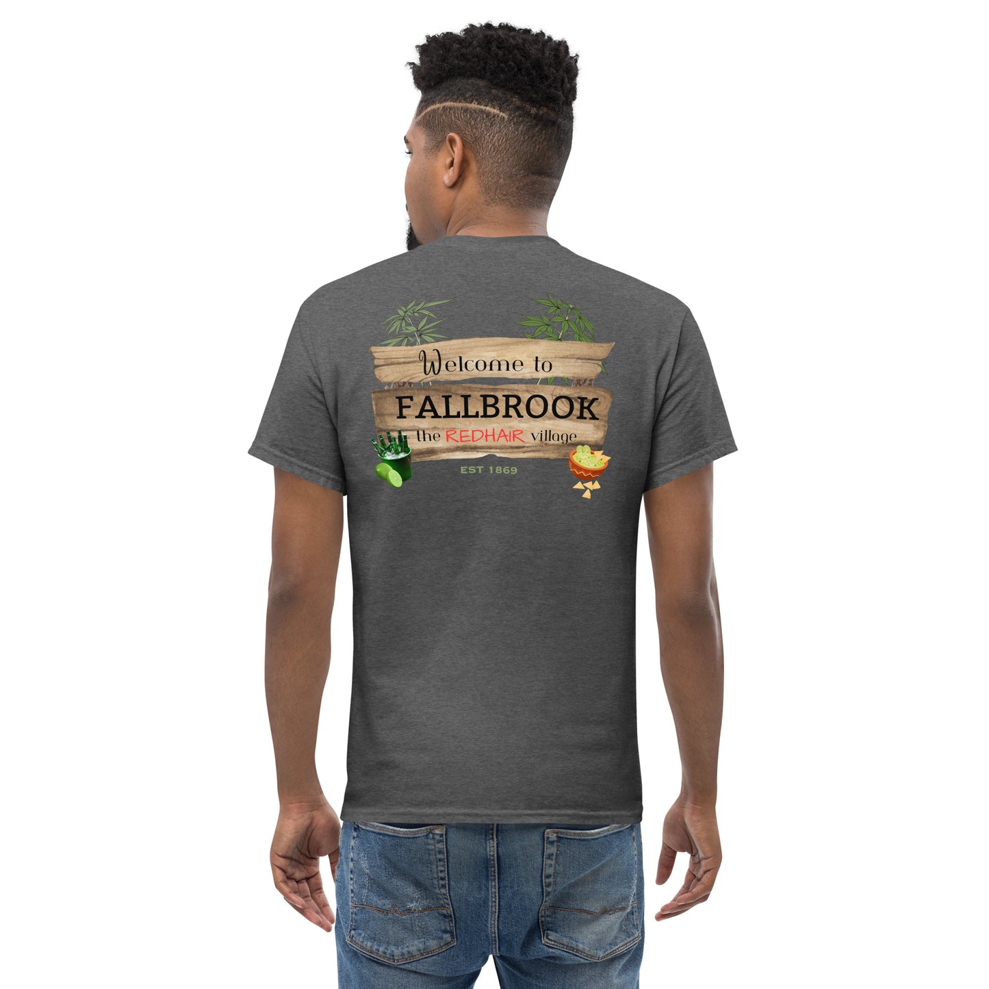 Nostalgia Series #02 "Welcome to FALLBROOK" Men's Classic Tee Short Sleeve