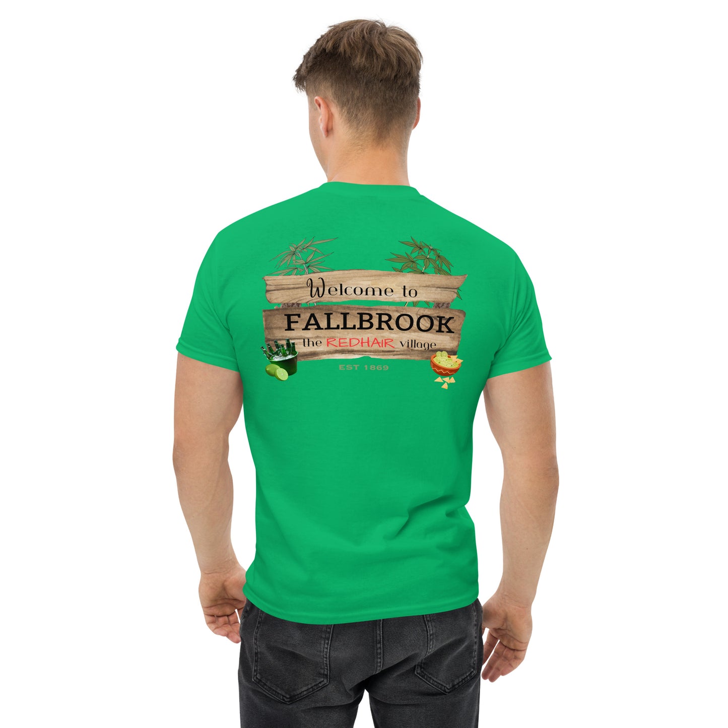 Nostalgia Series #02 "Welcome to FALLBROOK" Men's Classic Tee Short Sleeve