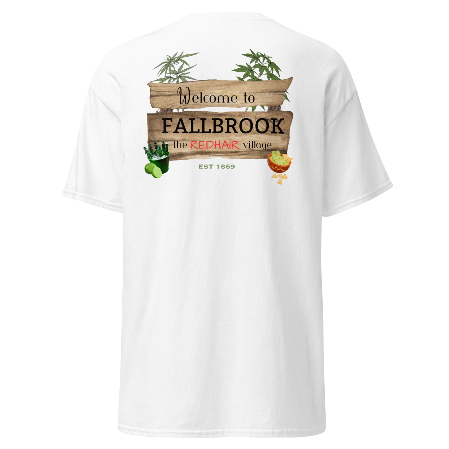 Nostalgia Series #02 "Welcome to FALLBROOK" Men's Classic Tee Short Sleeve