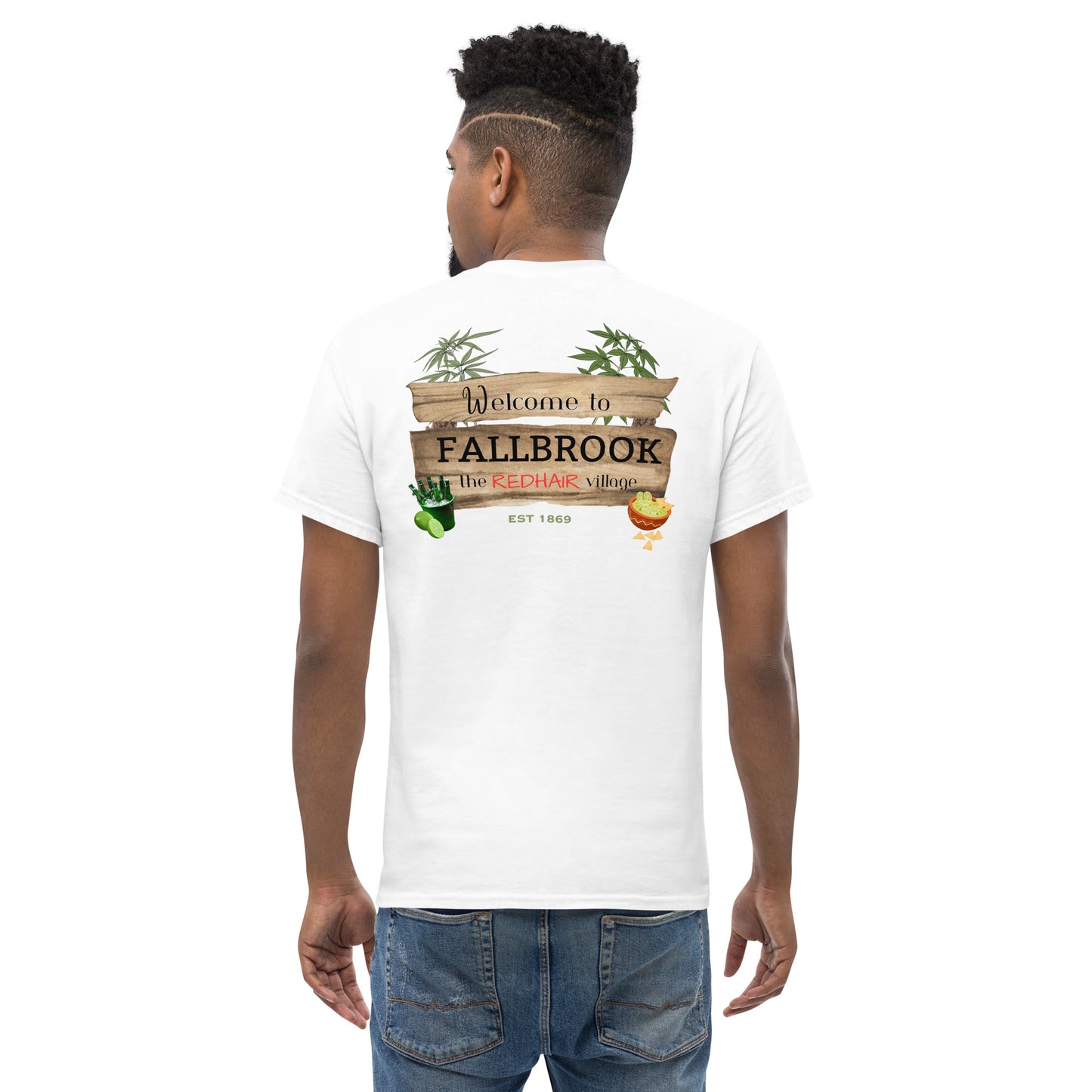 Nostalgia Series #02 "Welcome to FALLBROOK" Men's Classic Tee Short Sleeve