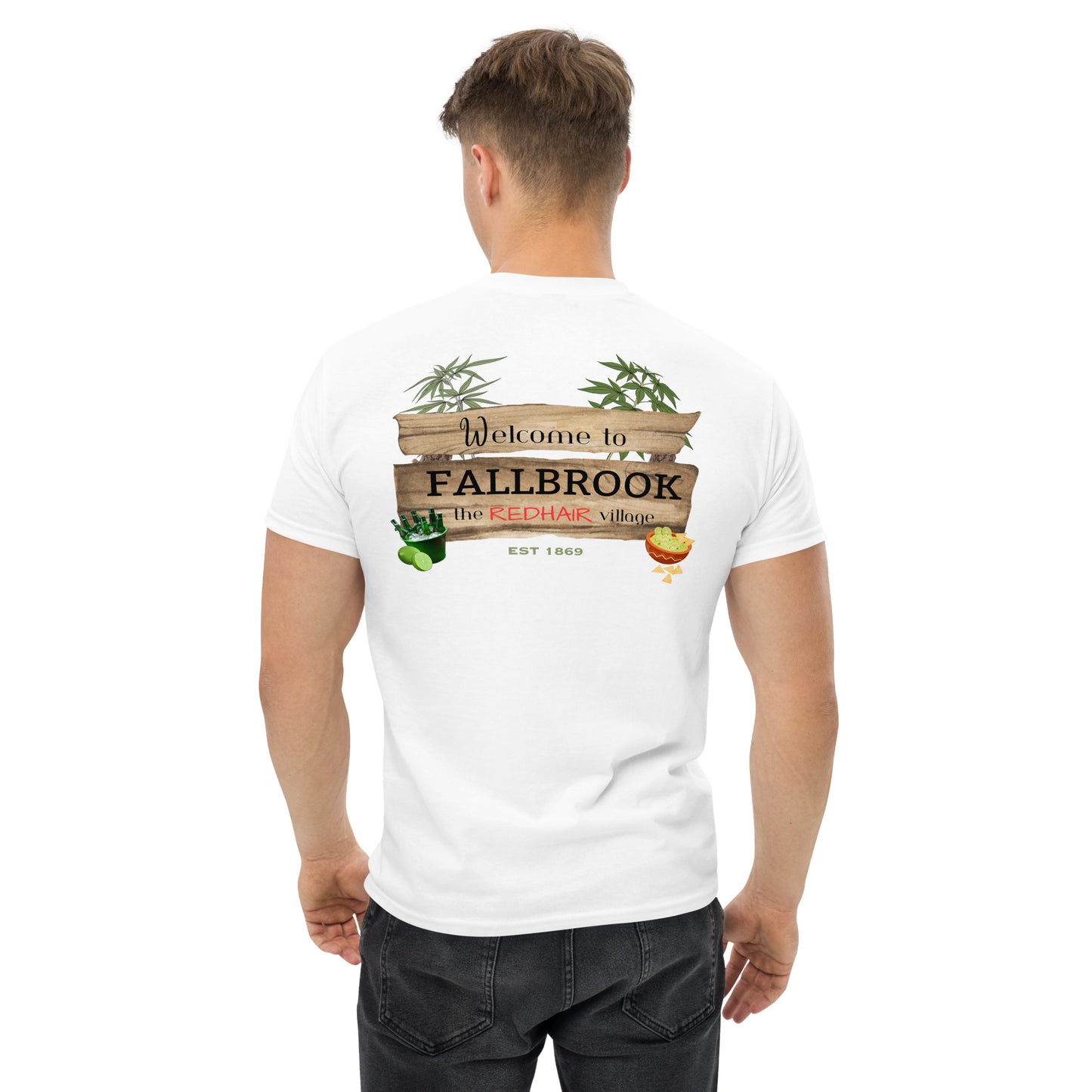 Nostalgia Series #02 "Welcome to FALLBROOK" Men's Classic Tee Short Sleeve