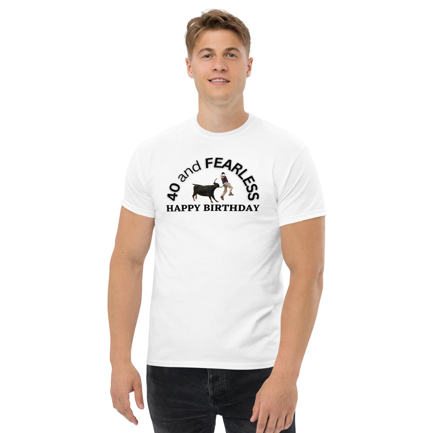 Benchmark Birthdays #40 "40 and FEARLESS" Men's classic tee