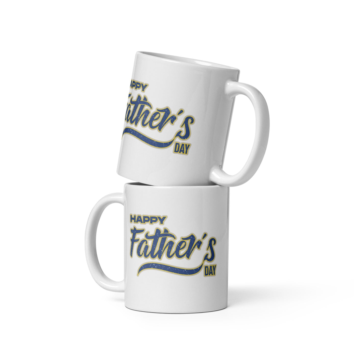 Father's Day #12 "Happy Father's Day" White glossy mug