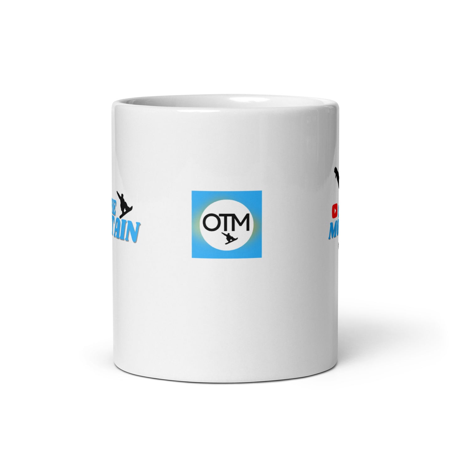 Logo Series OTM #03 (w/ All Three Logos) "ON THE MOUNTAIN" Full Wrap White glossy mug