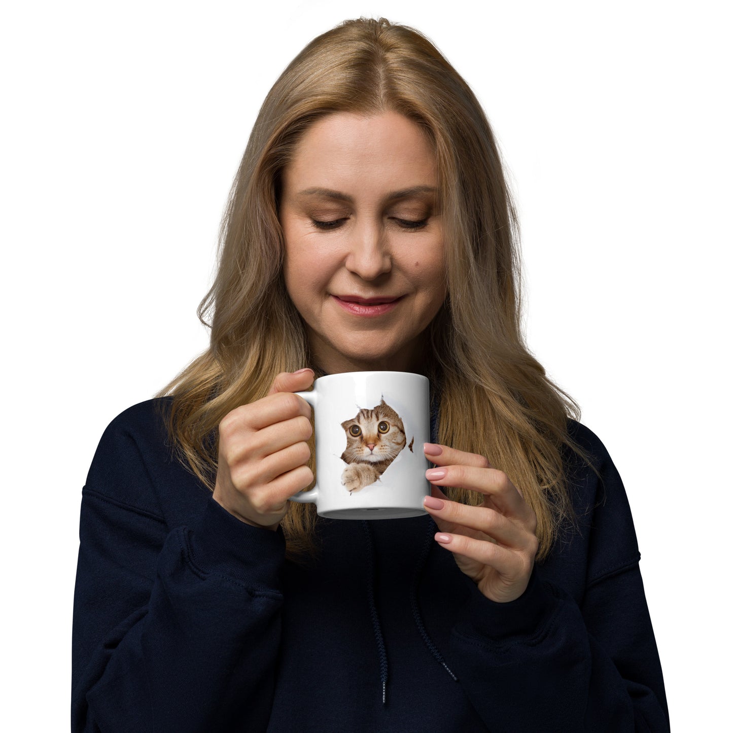 Perrfect Companion #01 Cute Kitten White glossy mug