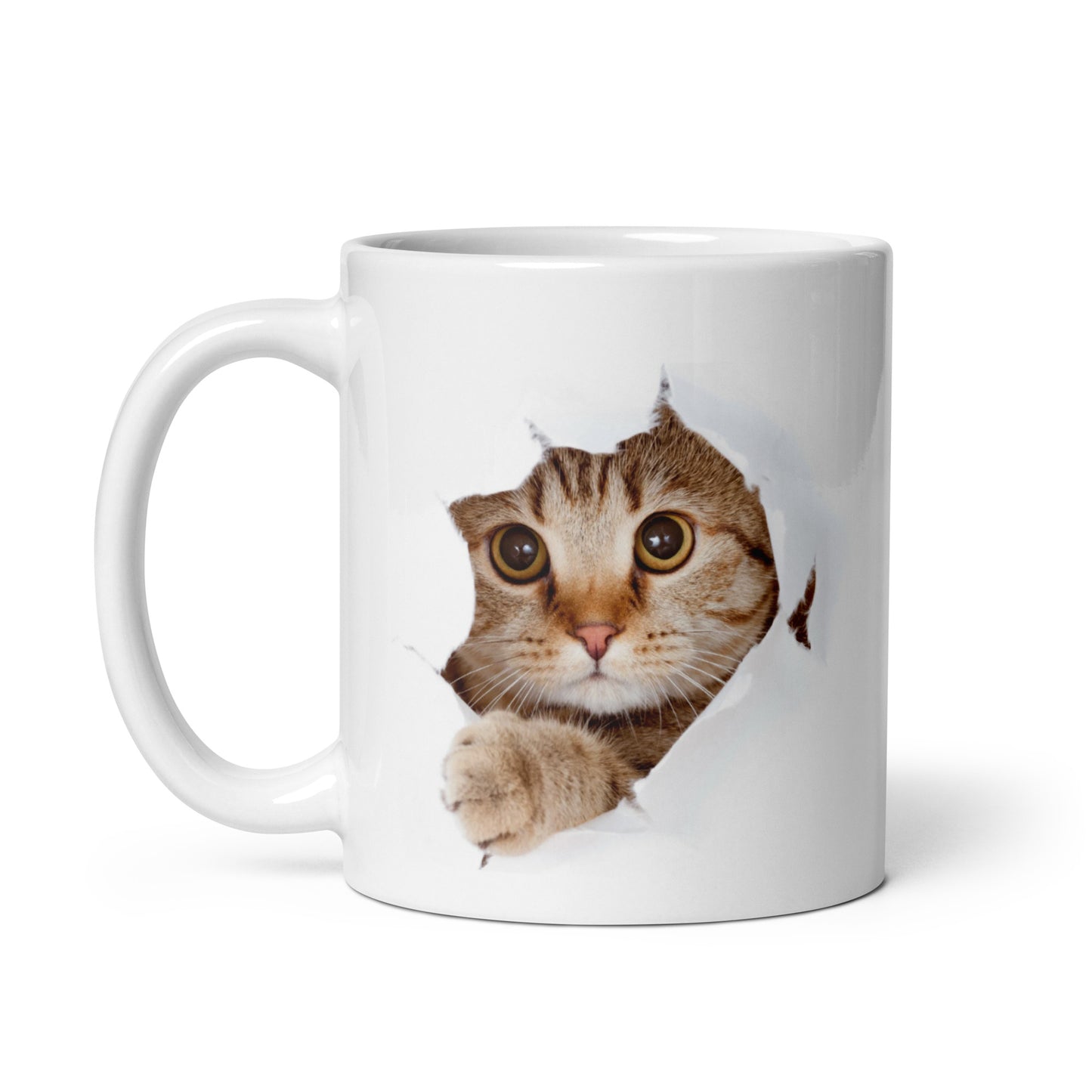 Perrfect Companion #01 Cute Kitten White glossy mug