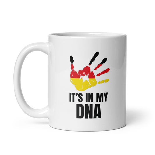 National Pride World Wide #02 Germany "IT'S IN MY DNA" White glossy mug