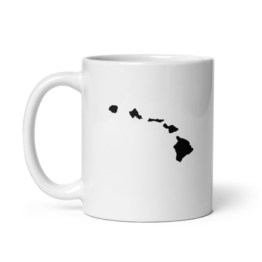 Great Destinations #01 Hawaiian Islands White glossy mug