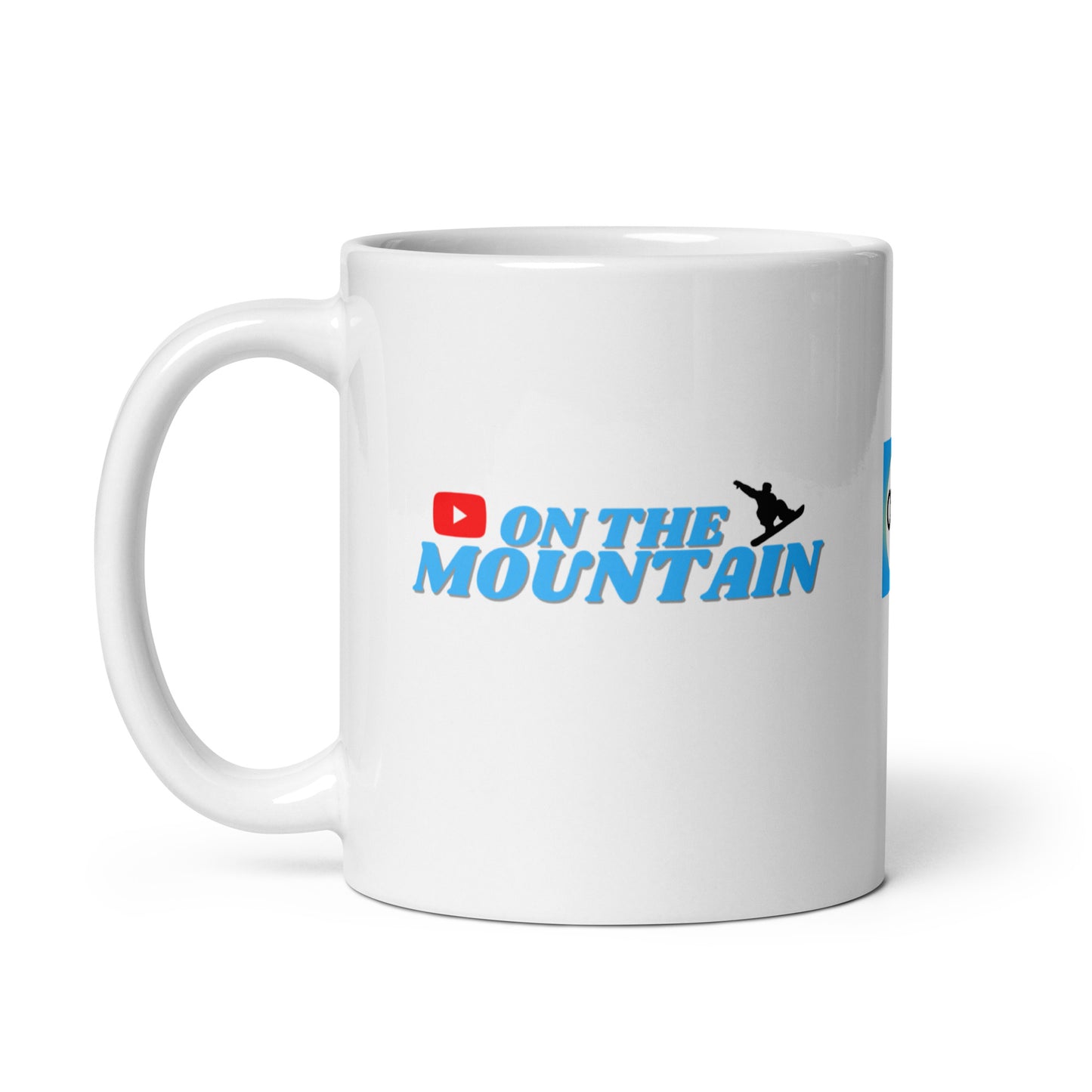 Logo Series OTM #03 (w/ All Three Logos) "ON THE MOUNTAIN" Full Wrap White glossy mug