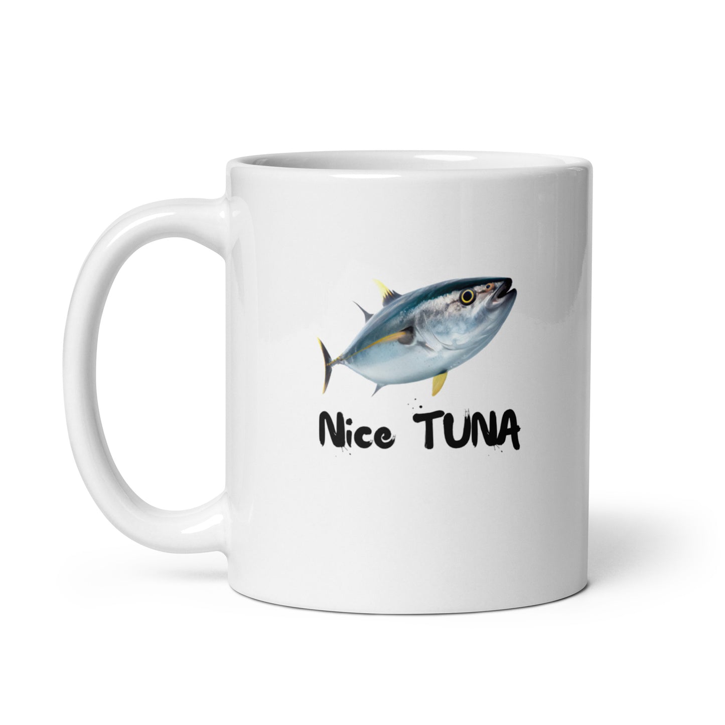 Sport & Leisure #03 "Nice Tuna" White glossy mug