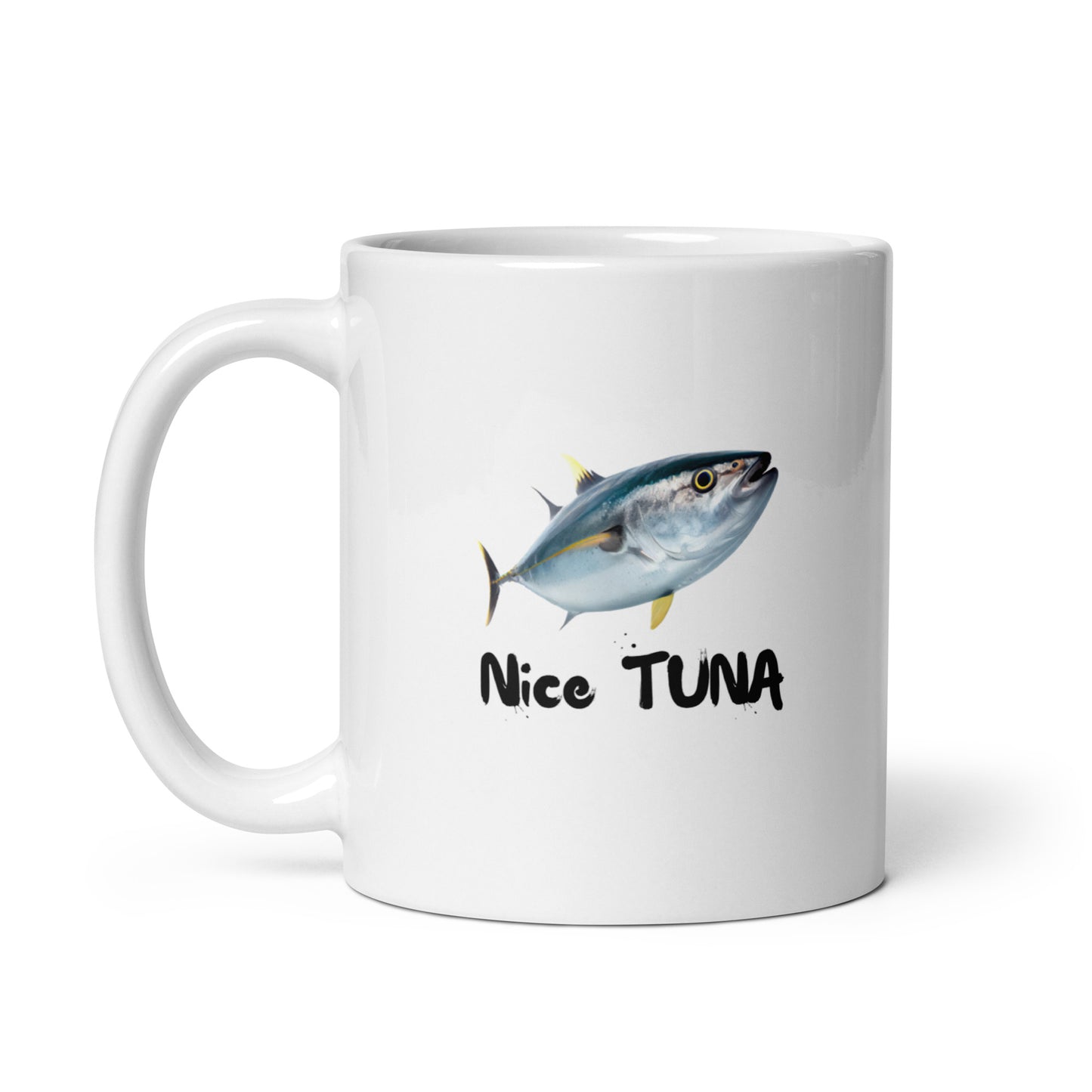 Sport & Leisure #03 "Nice Tuna" White glossy mug