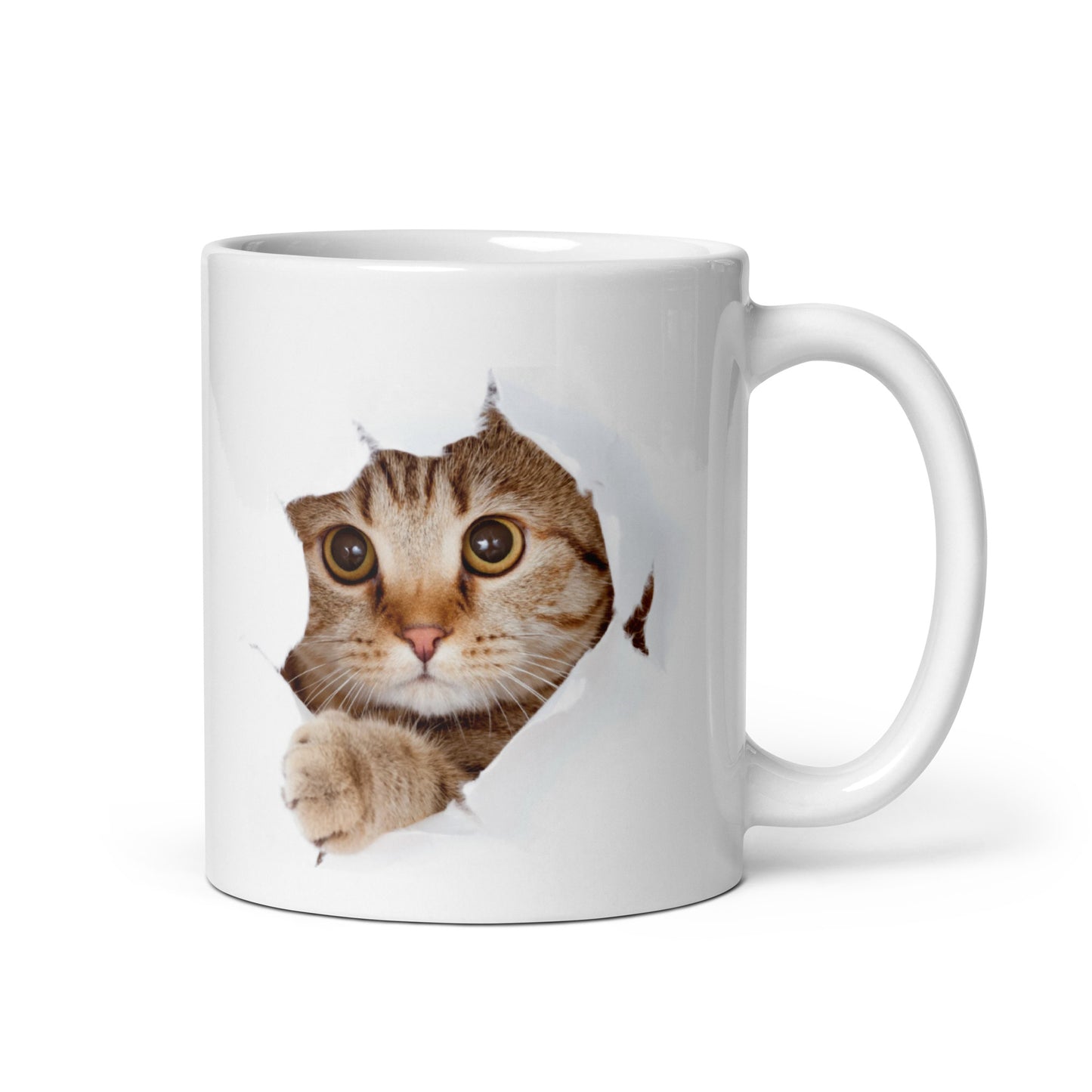 Perrfect Companion #01 Cute Kitten White glossy mug