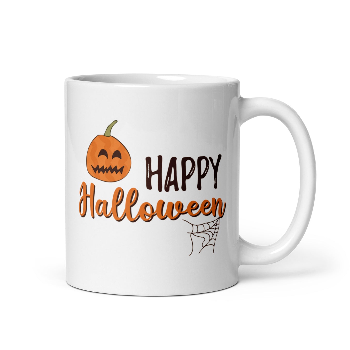 Halloween #11 "HAPPY Halloween" White glossy mug