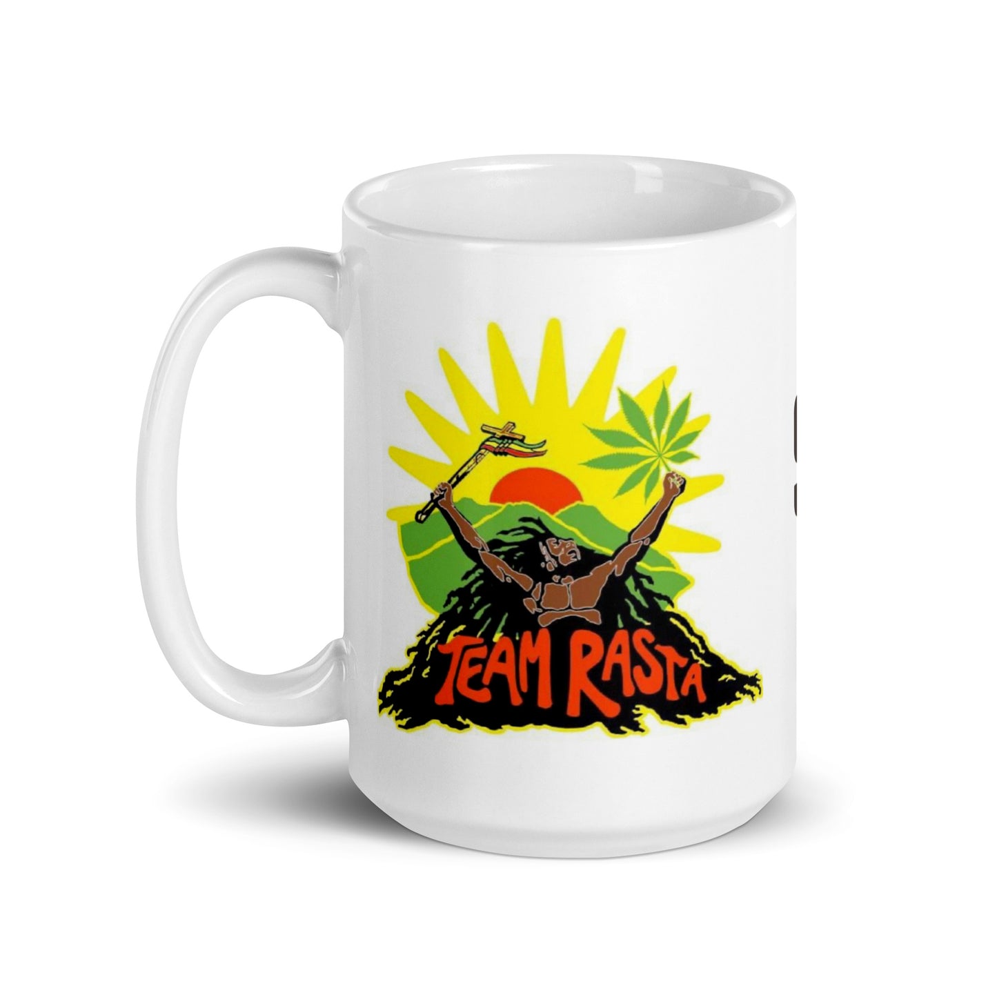 Nostalgia Series #01 "Team Rasta" Full Wrap White glossy mug