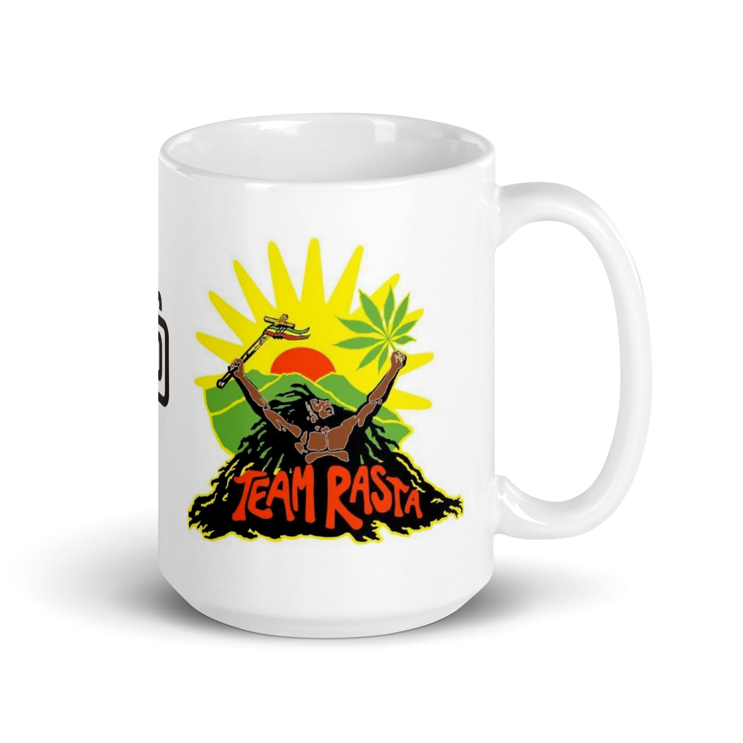 Nostalgia Series #01 "Team Rasta" Full Wrap White glossy mug