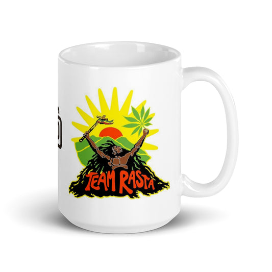 Nostalgia Series #01 "Team Rasta" Full Wrap White glossy mug