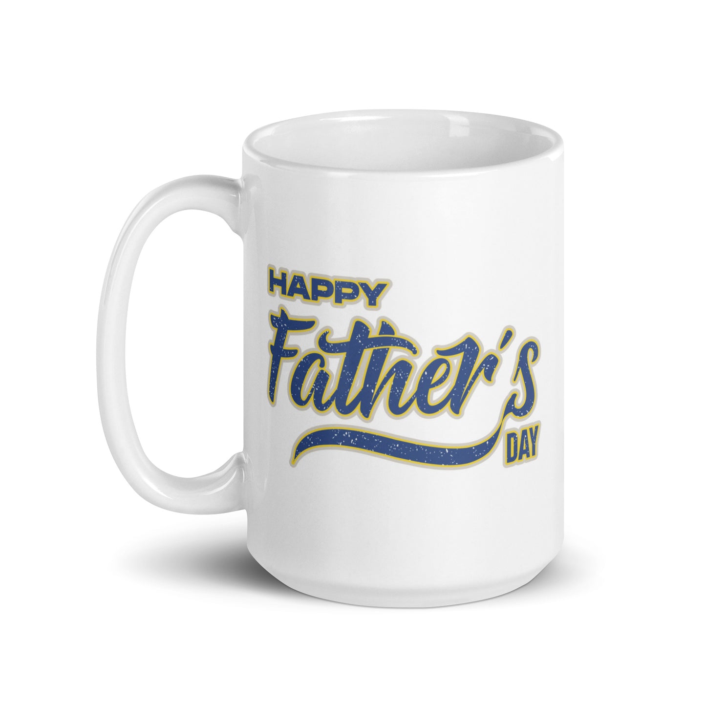 Father's Day #12 "Happy Father's Day" White glossy mug