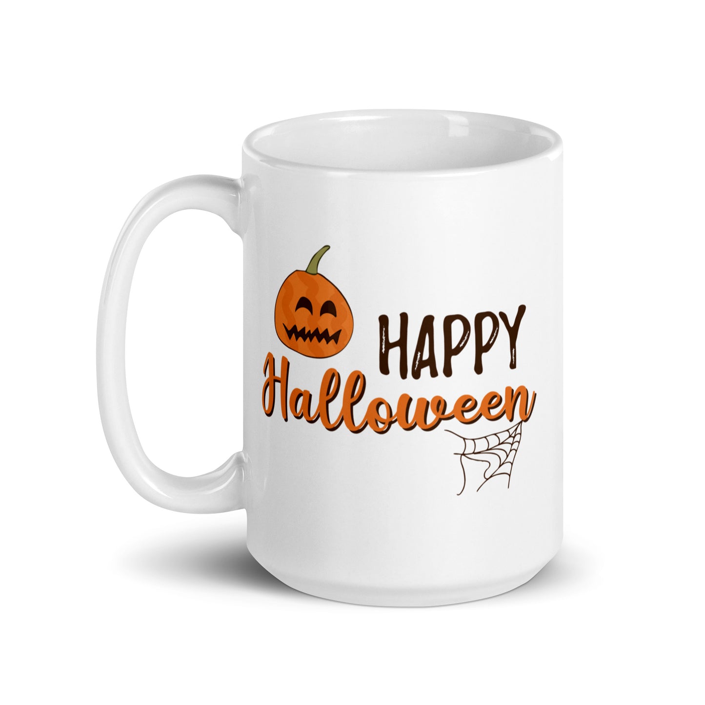 Halloween #11 "HAPPY Halloween" White glossy mug