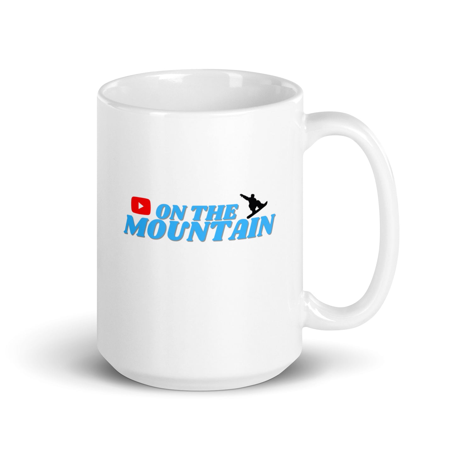 Logo Series OTM #02 "ON THE MOUNTAIN" White glossy mug