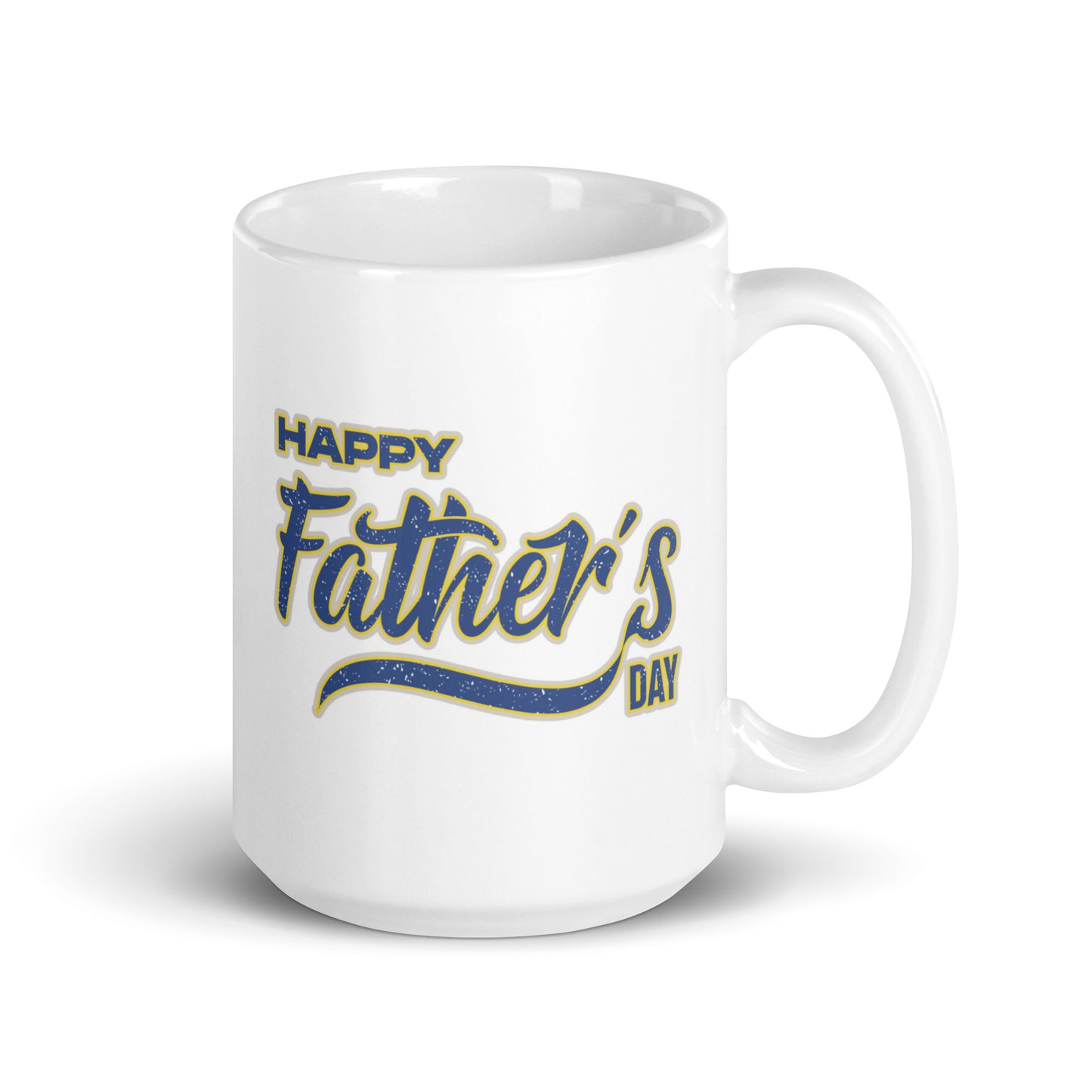 Father's Day #12 "Happy Father's Day" White glossy mug