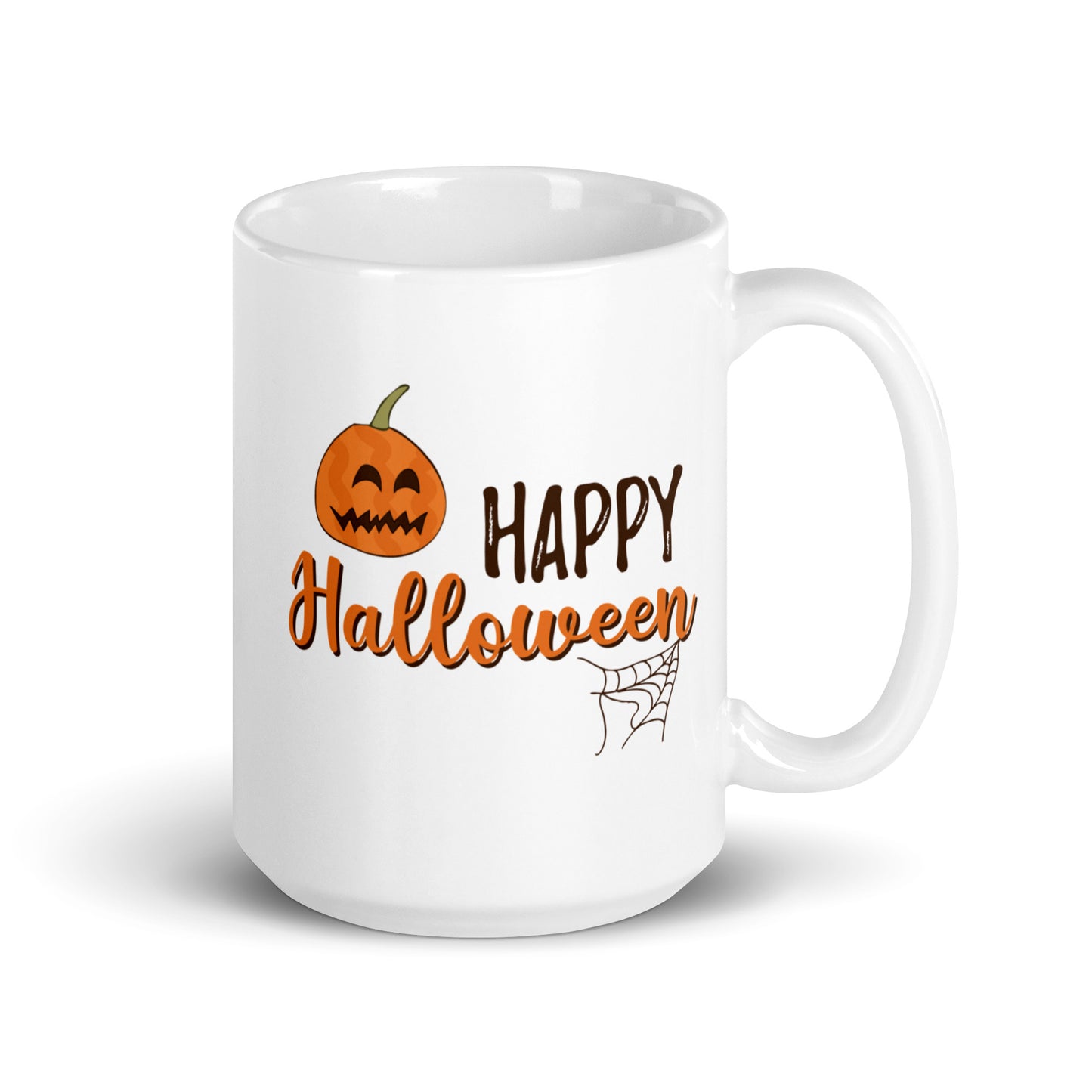 Halloween #11 "HAPPY Halloween" White glossy mug