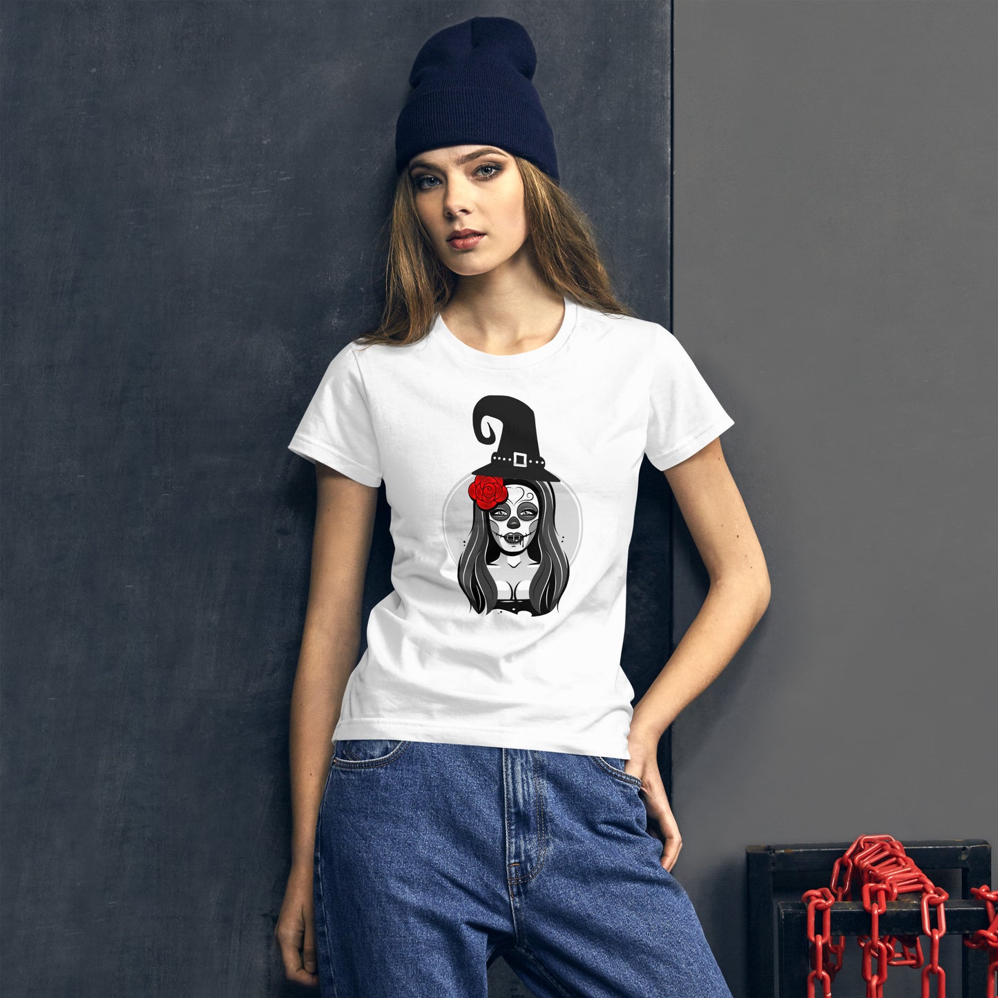 Halloween #21 Alluring Witch Women's Fashion Fit T-Shirt