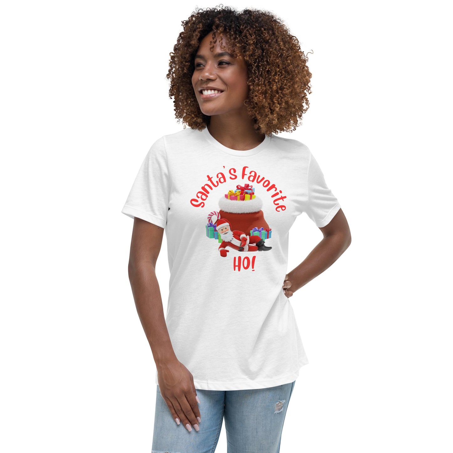 Rude, Crude, and Funny #11 "Santa's Favorite HO!" Women's Relaxed T-Shirt