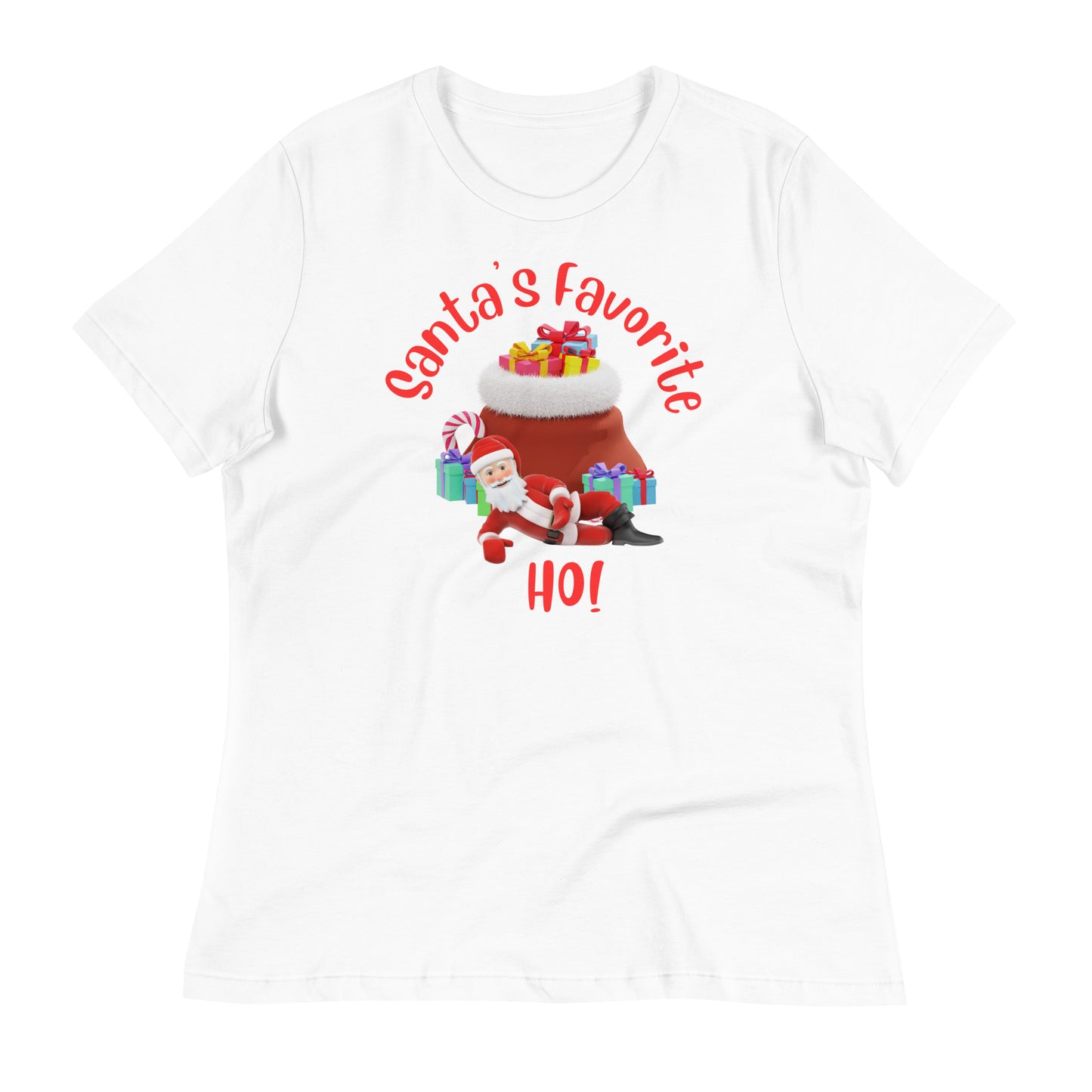 Rude, Crude, and Funny #11 "Santa's Favorite HO!" Women's Relaxed T-Shirt